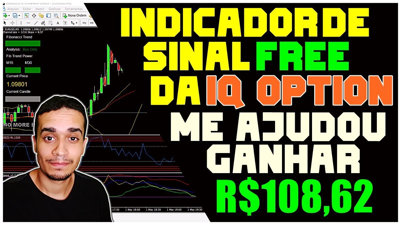 IQ OPTION | O INDICADOR DE SINAL FREE QUE ME AJUDOU A GANHAR R$108,68 EM 20 MINUTOS
