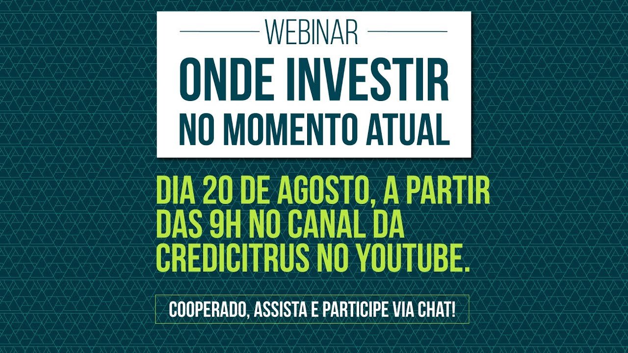 Webinar – Onde Investir no Momento Atual – Sicoob Credicitrus