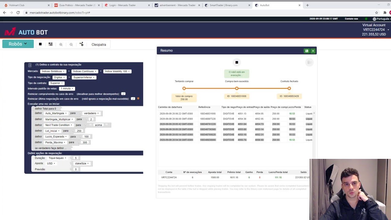 Live com Alunos Mercado Trader – Como Começar com Robôs de Investimento
