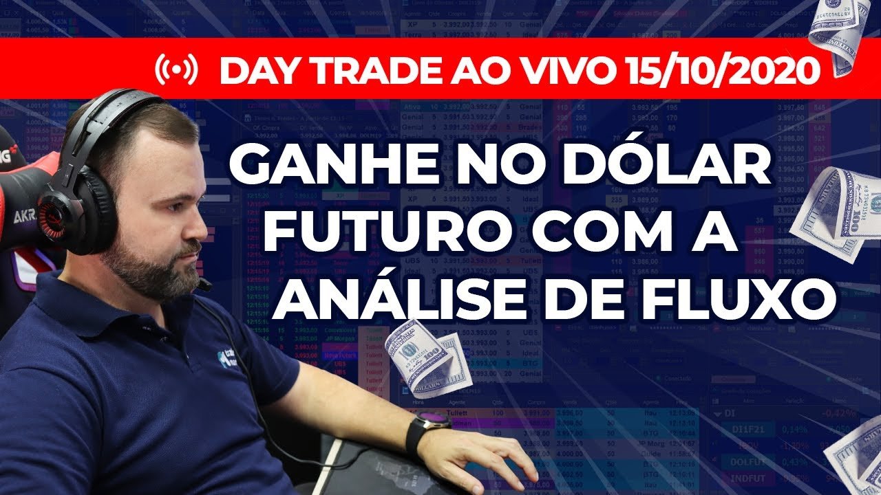 🔴 DAY TRADE AO VIVO 15/10/2020 | Live do Ródnei Dias de Dólar Futuro