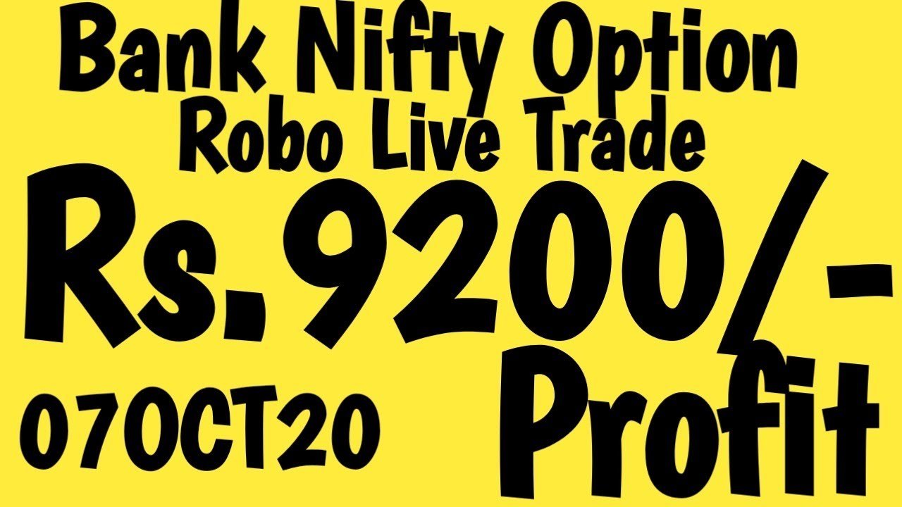 Rs.9200/- Profit Bank Nifty Robo Live Trade In Tamil 07OCT20