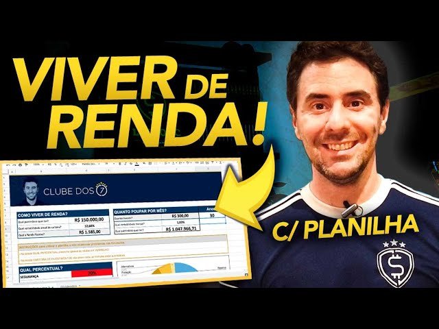 VIVER DE RENDA: investir para se  aposentar rápido! Renda Passiva de R$ 10.566,67 por mês
