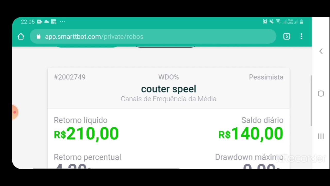 Hoje 140 reais robo investe counter spell saiba mas link abaixo