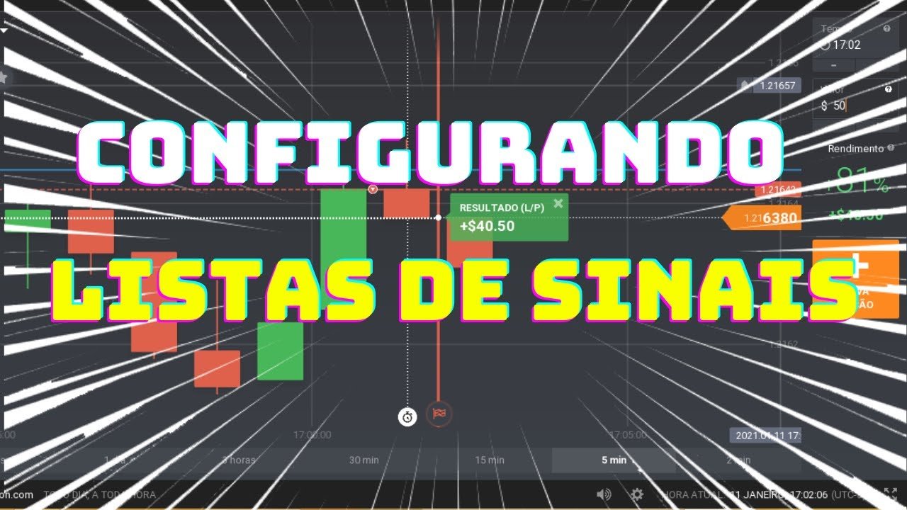 IQ OPTION – ROBÔ TRADE TEC, CONFIGURANDO LISTAS DE SINAIS
