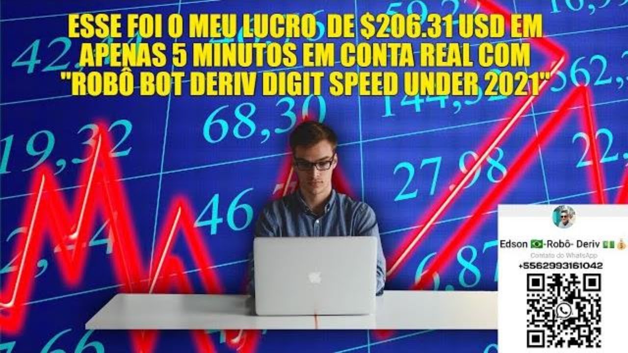 ROBÔ BOT DERIV DIGIT SPEED UNDER 2021 |$206.31 USD EM APENAS 5 MINUTOS EM CONTA REAL