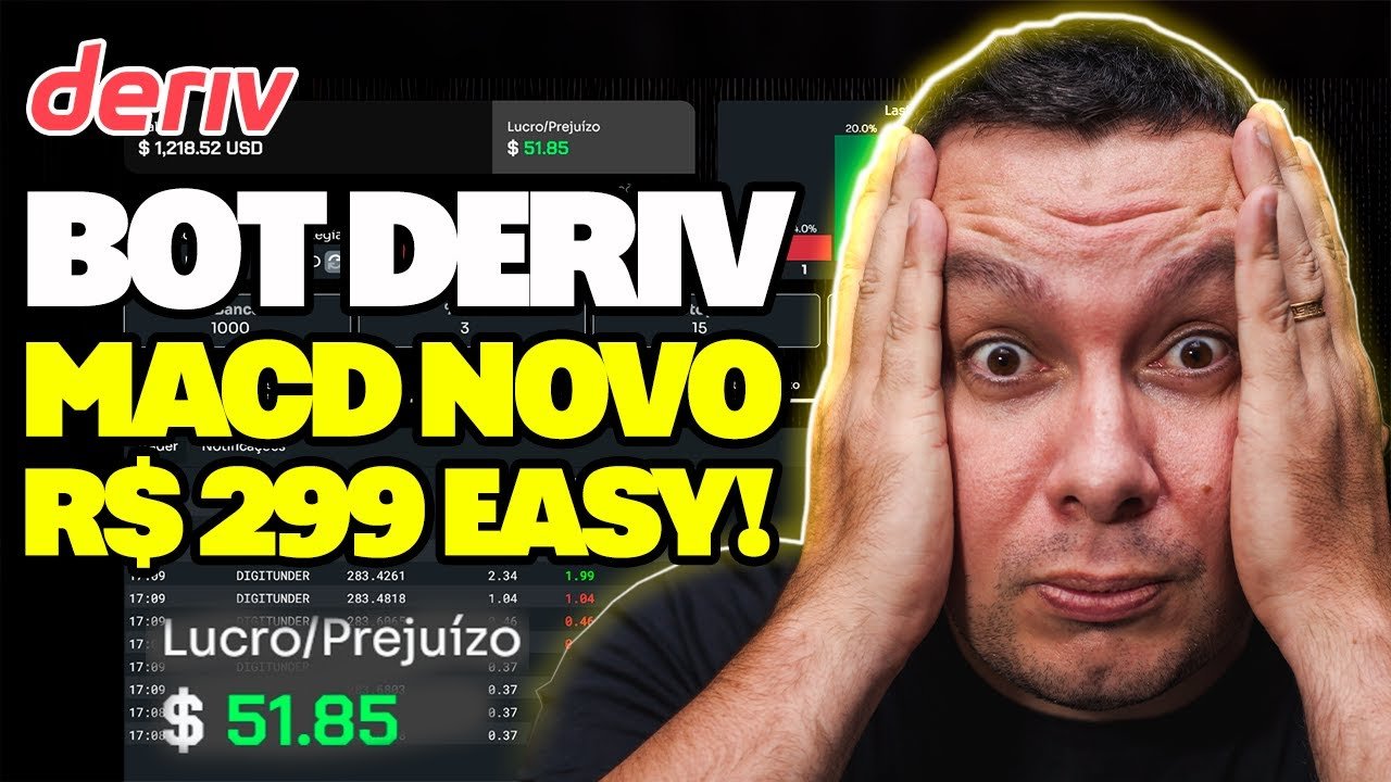 ✅ BOT DERIV MACD: 97% DE WIN DIRETO SURPEENDE GRINGOS!