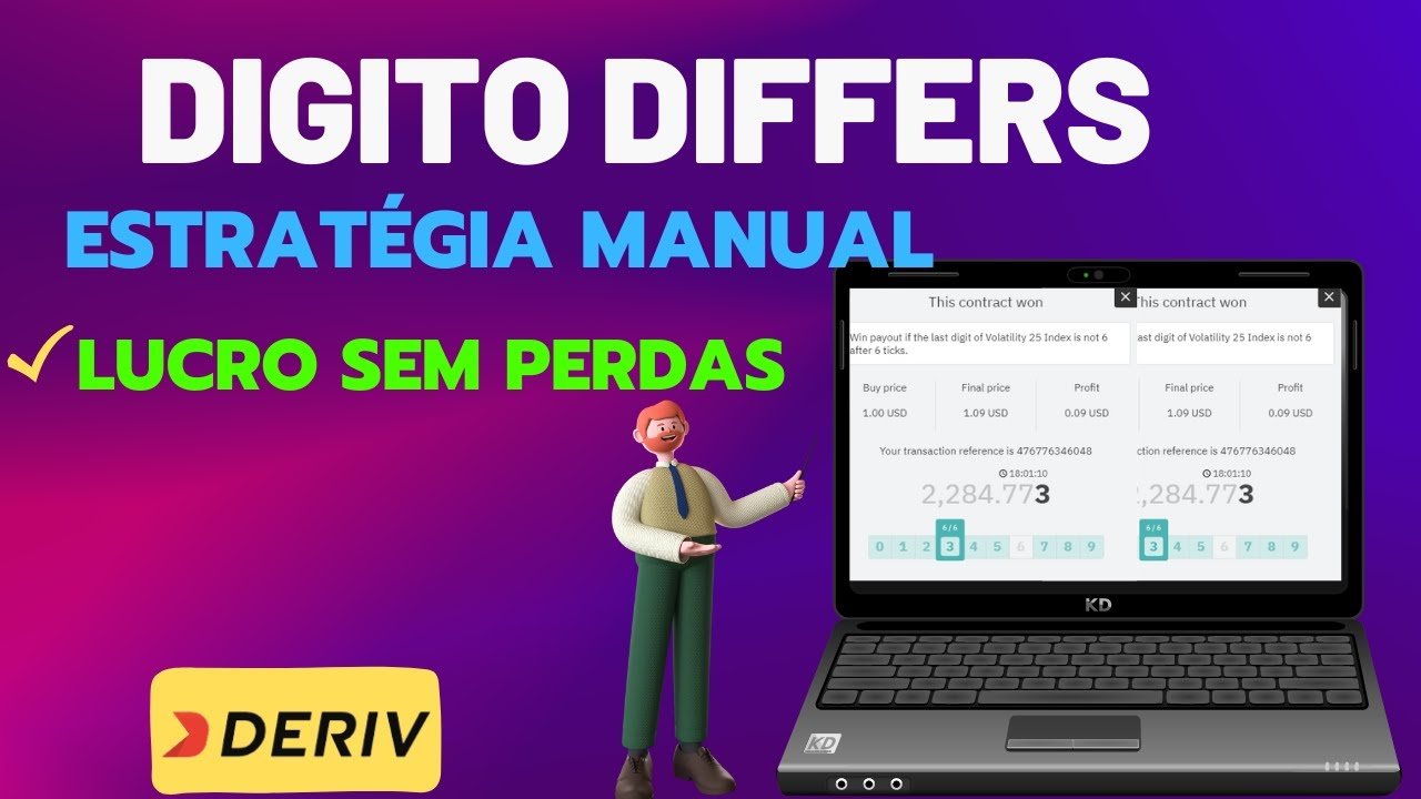 📊 ESTRATÉGIA DÍGITO DIFFERS ASSERTIVA PARA LUCRO NA DERIV #deriv