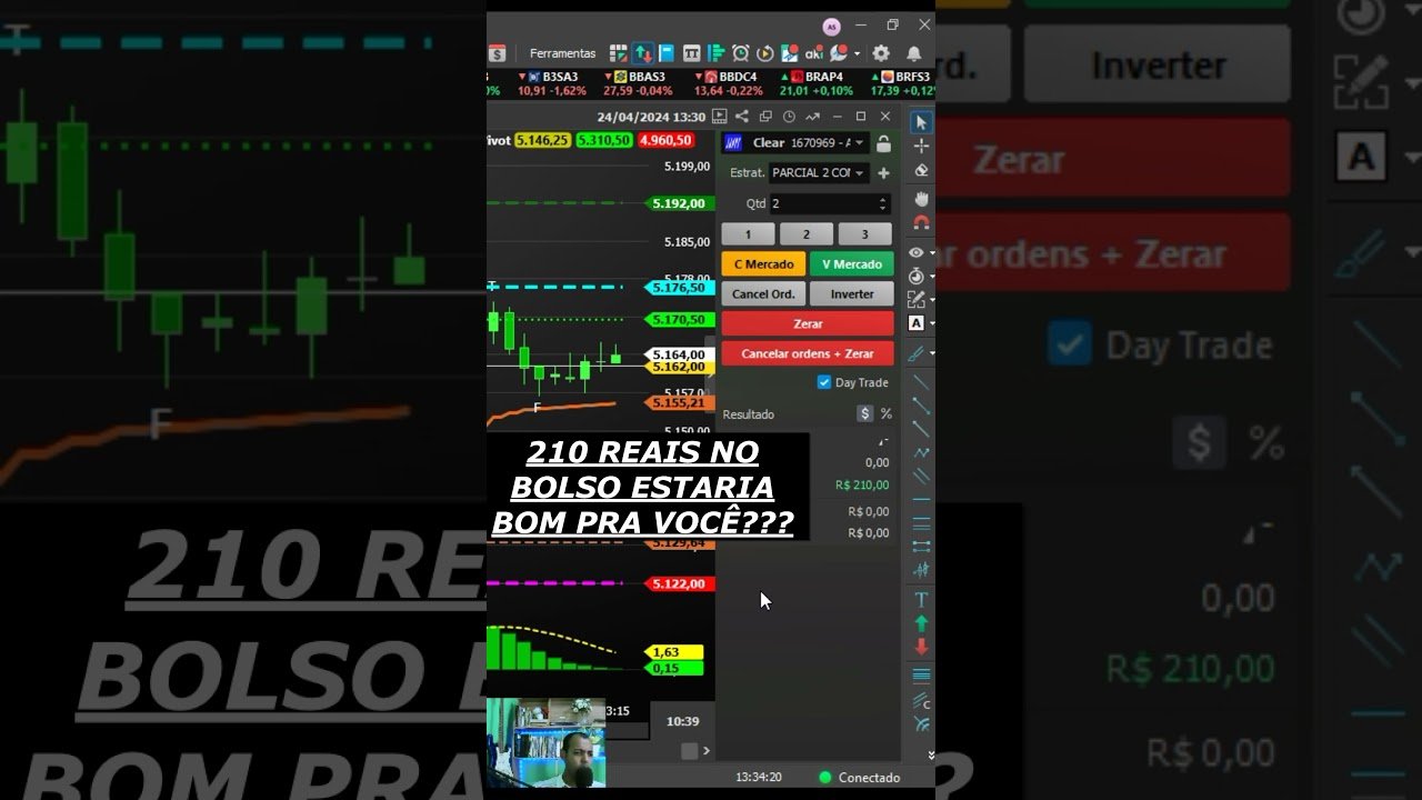 🚀210 REAIS ESTARIA BOM PRA VOCÊ? #trabalharemcasa #ganhardinheironainternet #bolsadevalores #daytrad
