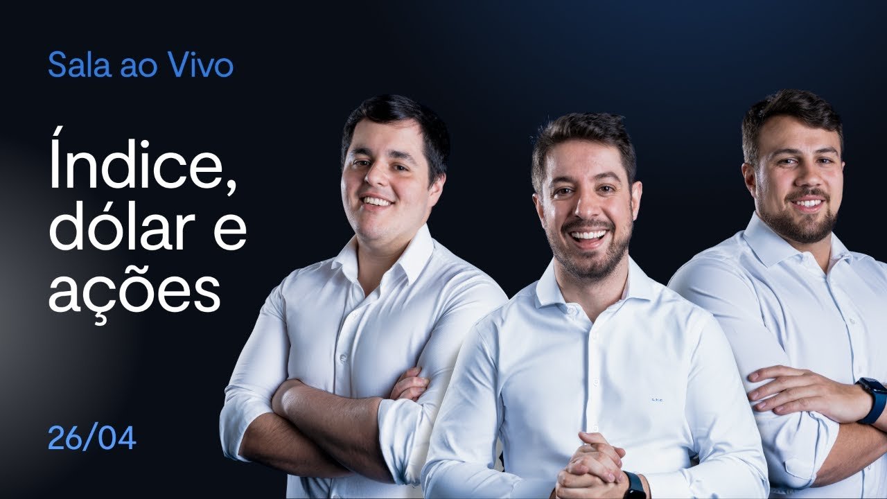 ANÁLISE TÉCNICA E DAY TRADE AO VIVO | Índice, Dólar e Ações | BTG Trader 26/04/2024