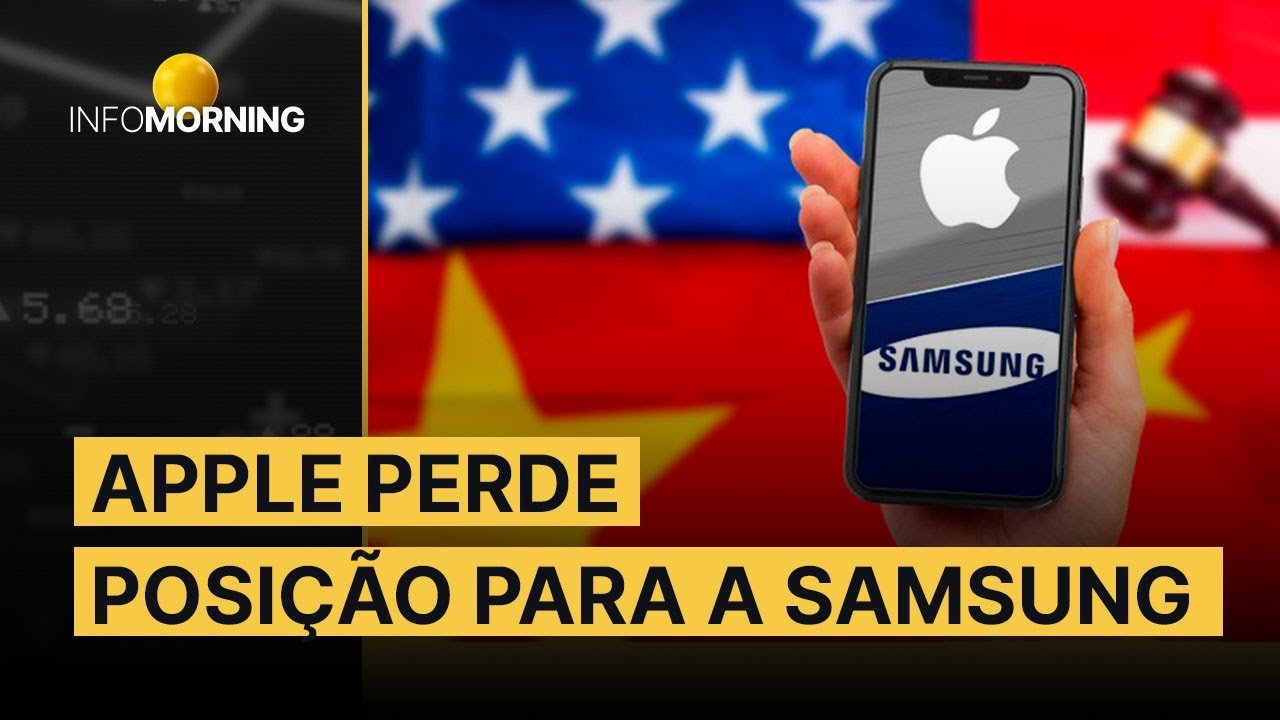 Apple perde posição de fabricante de telefones para Samsung