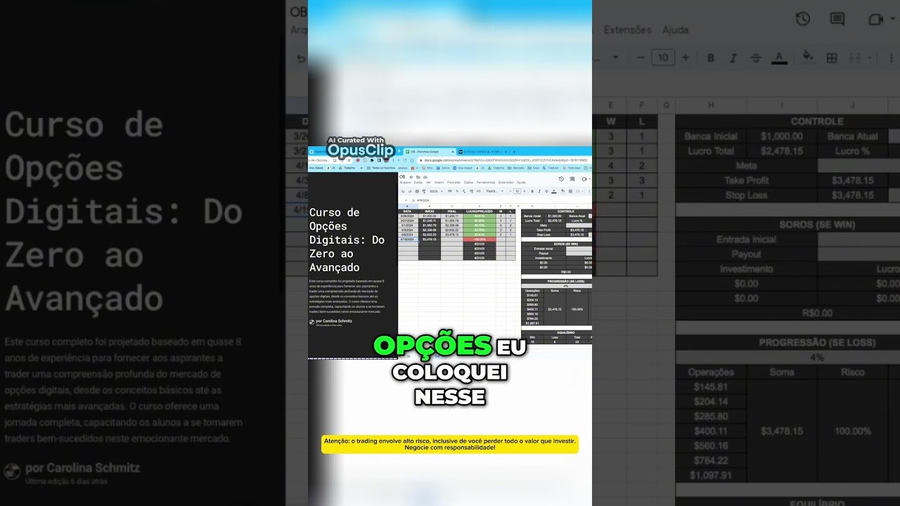 Curso gratuito de opções! #daytrade #rendaextra