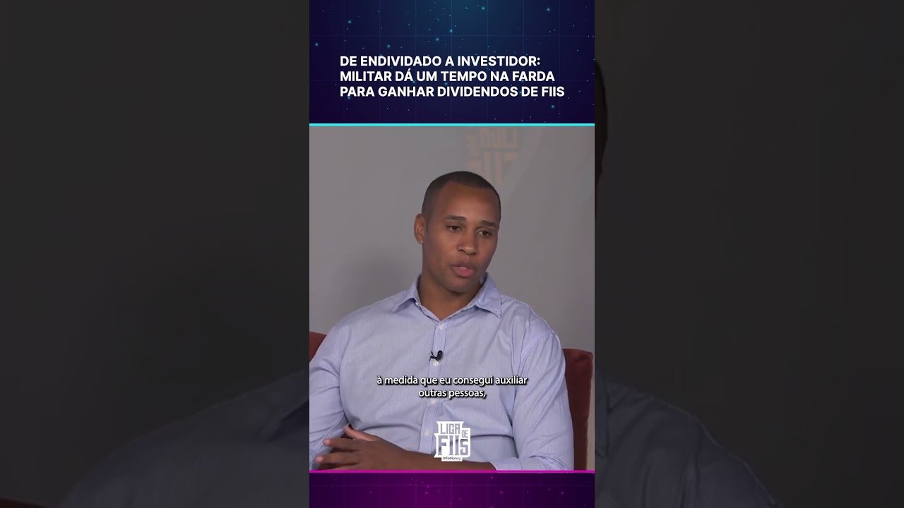 De endividado a investidor: militar dá um tempo na farda para ganhar dividendos de FIIs
