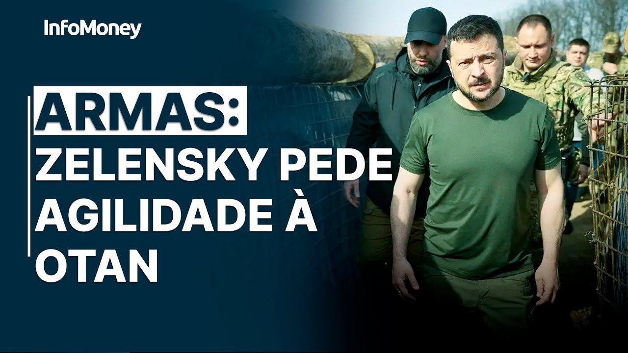 GUERRA: Zelensky pede maior velocidade em fornecimento de armas à Otan