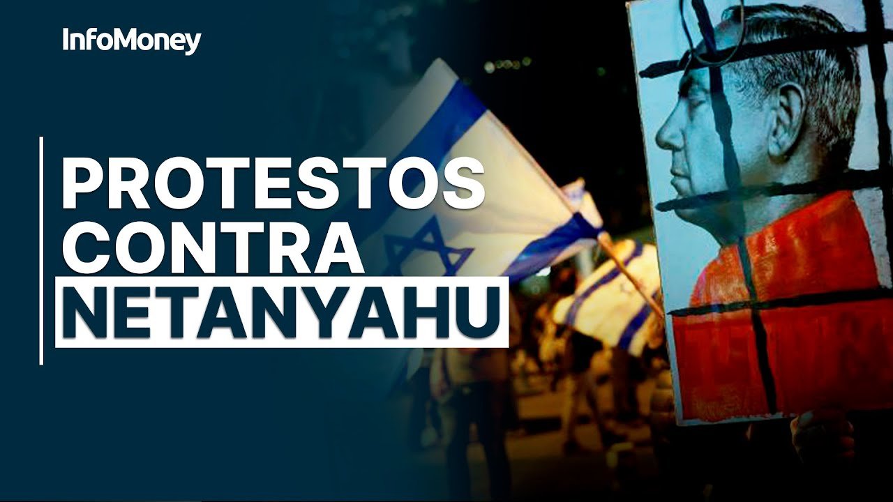 Milhares protestam contra Netanyahu em Jerusalém