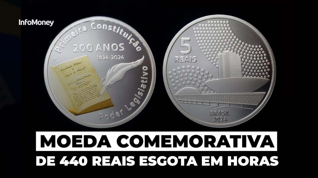 Moeda comemorativa de R$ 5 tem venda esgotada em 6 horas