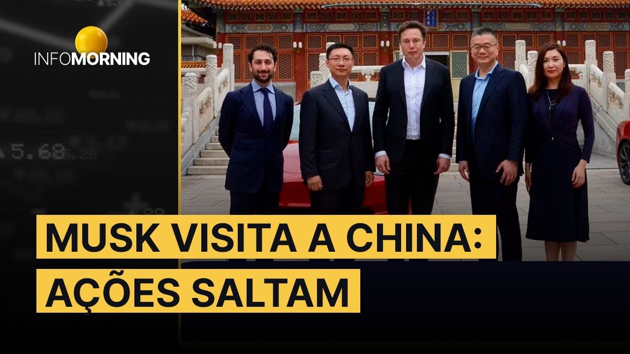 MUSK NA CHINA: empresário tenta impulsionar sistema autônomo da Tesla; AÇÕES SALTAM