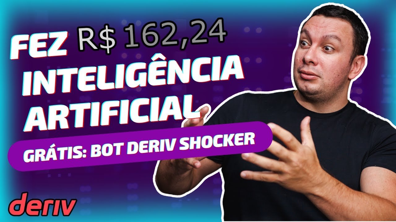 ✅ BOT DERIV SHOCKER (GRÁTIS) BATE DE FRENTE COM QUALQUER UM