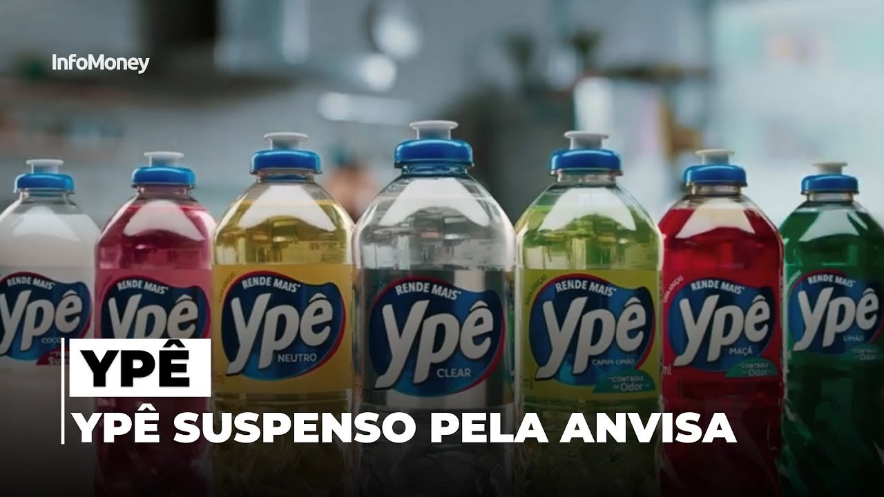 ANVISA SUSPENDE venda de lotes de detergentes Ypê por risco de contaminação