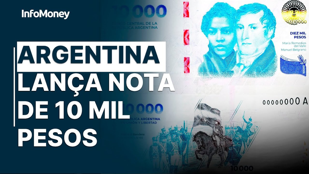 Argentina coloca em circulação nova nota de 10 mil pesos