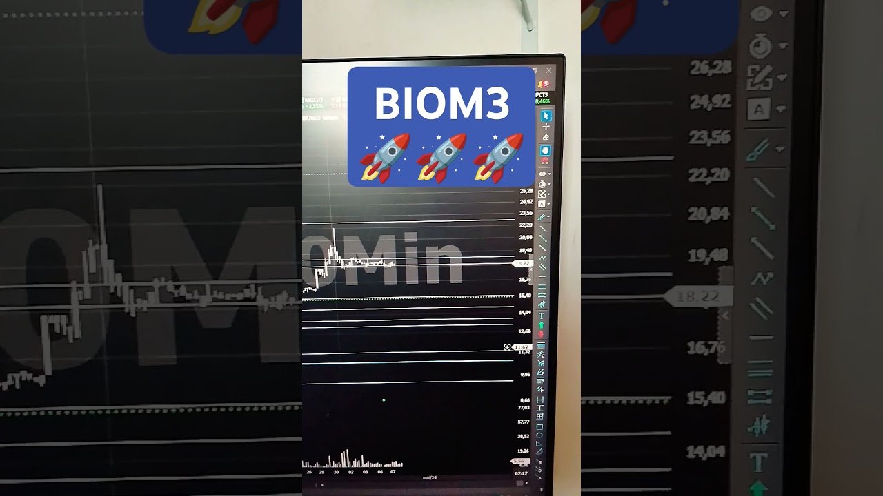 BIOMM3 DECOLA E SEGUE EM ALTA !!! #trading#ações #fundos #mtk31 #daytrade #dolar