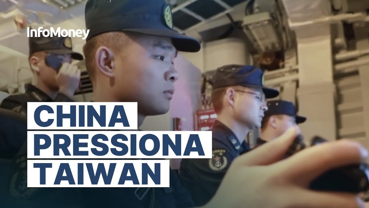 CHINA simula ATAQUES a Taiwan com mísseis e realiza exercícios com jatos e bombardeiros