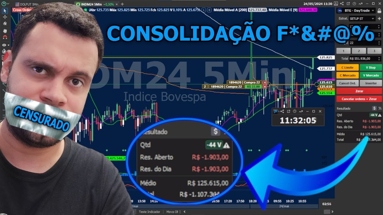 DAY TRADE NA CONTA REAL 24/05/24 | ADRIANO SILVA