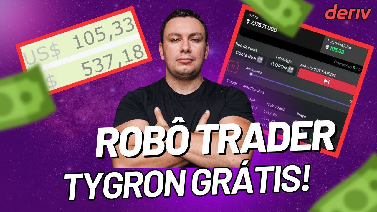 DERIV BOT | TRYGON | GRÁTIS | LUCROU R$ 537,00 EM 3 MINUTOS!
