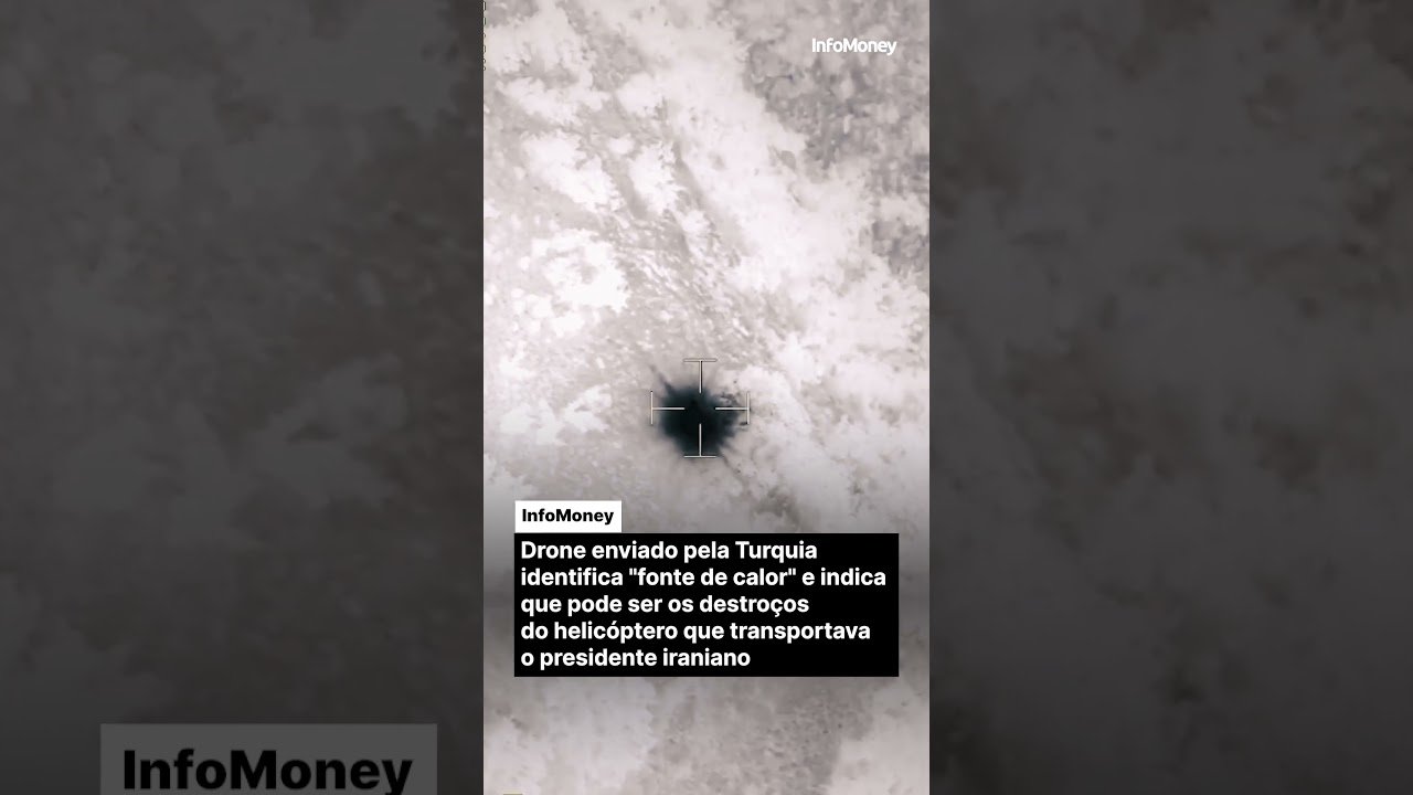Drone turco detecta fonte de calor que possivelmente são destroços do helicóptero que estava #Raisi