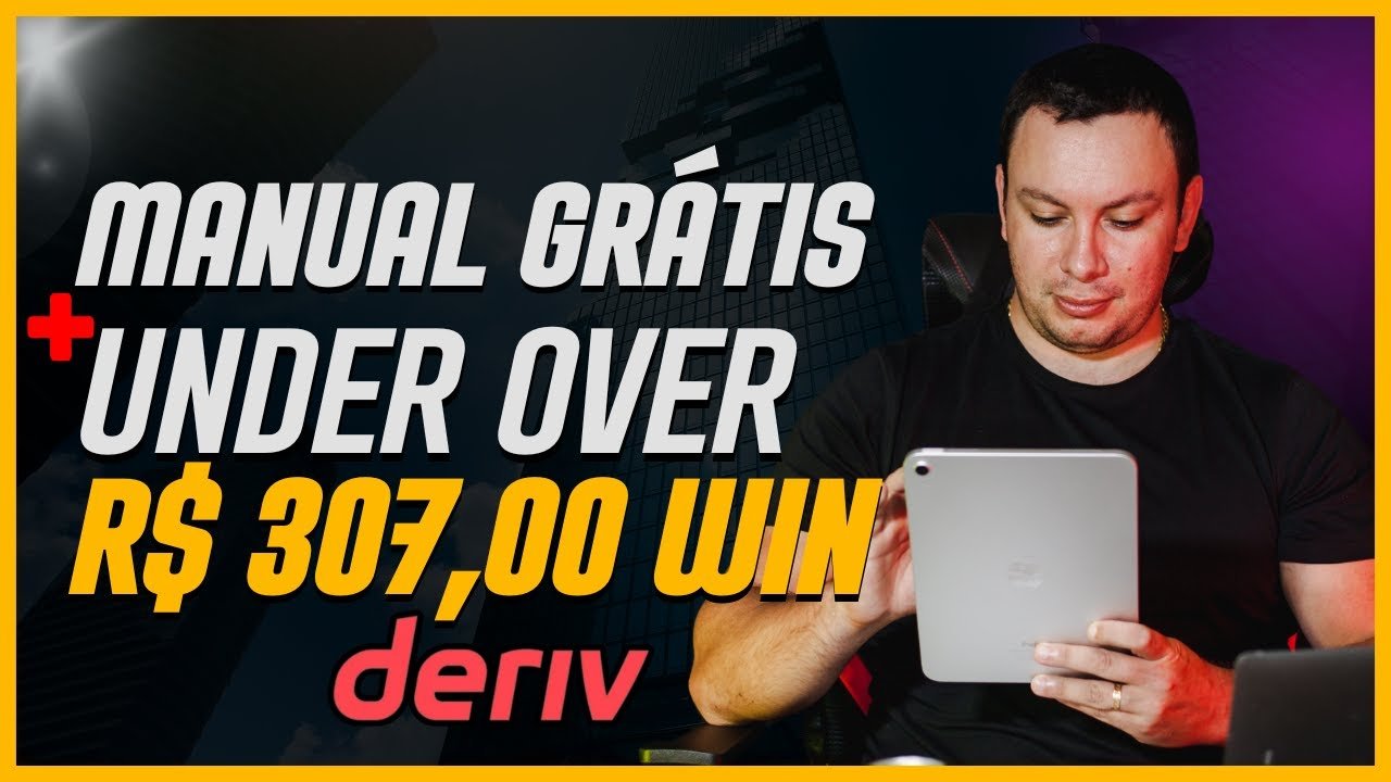 ✅ESTRATÉGIA MANUAL DERIV UNDER 5 OVER 4 LUCROU R$ 263,00