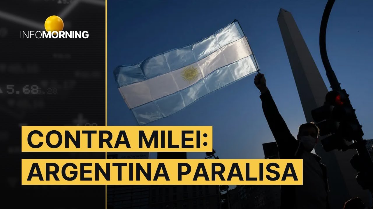 GREVE GERAL na Argentina: transportes e serviços param por 24h