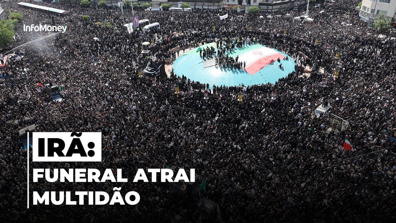IRÃ: FUNERAL de Ebrahim Raisi atrai multidão, mas desafio é mobilizar população na eleição