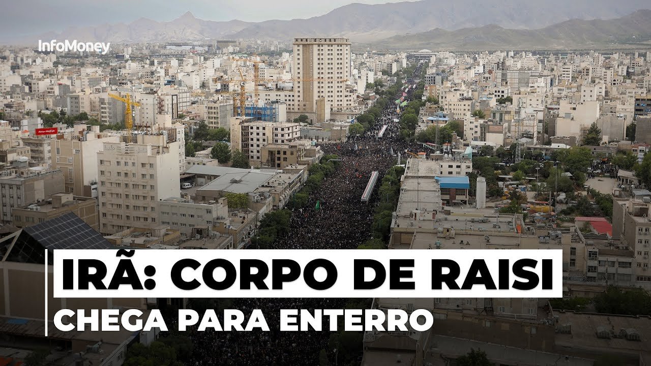 LUTO NO IRÃ: Presidente Ebrahim Raisi será enterrado em cidade sagrada nesta quinta-feira