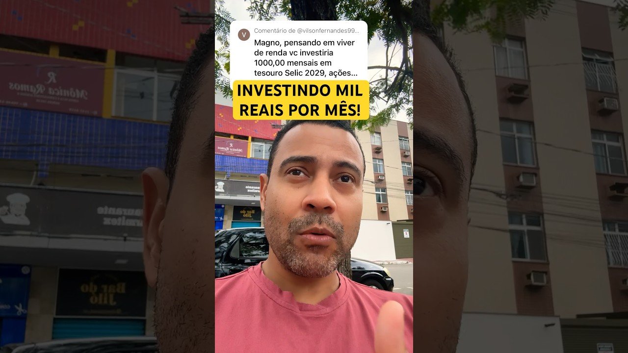 Onde investir mil reais por mês? #investir #carteiradeinvestimentos #dividendos