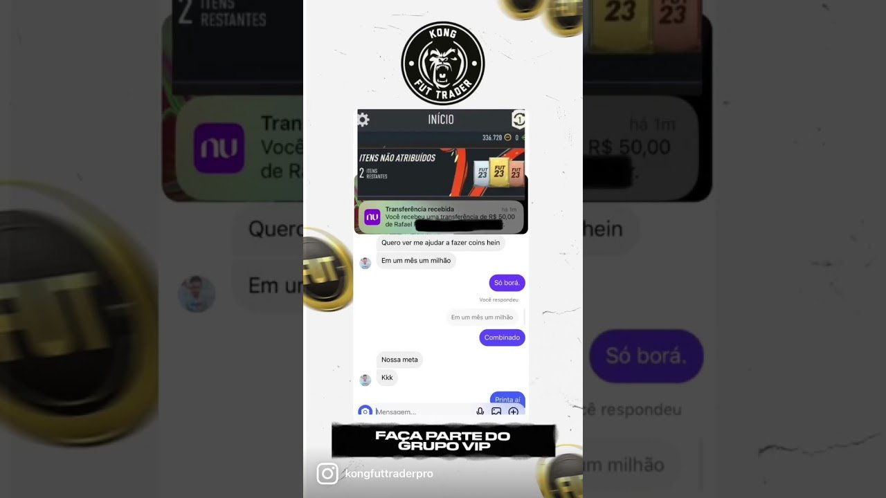 TE AJUDO A FICAR MILIONÁRIO NO FIFA 23. Instagram.com/kongfuttraderpro #ultimateteam #fifa23 #coins