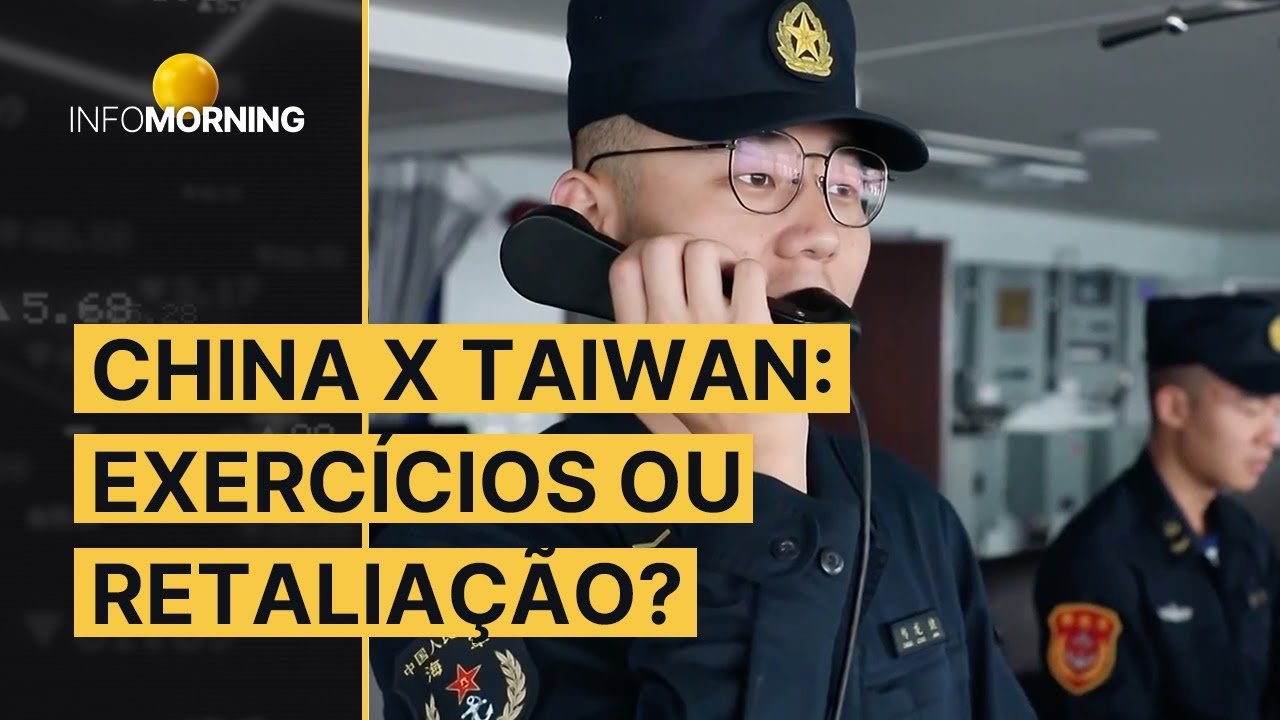 TENSÃO: China faz exercícios militares ao redor de Taiwan