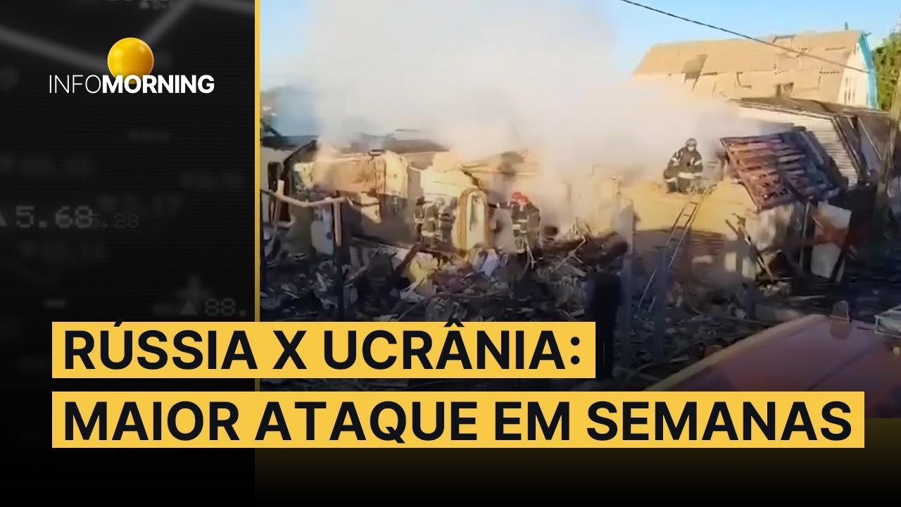 VEJA IMAGENS: RÚSSIA faz maior ataque aéreo à UCRÂNIA em semanas