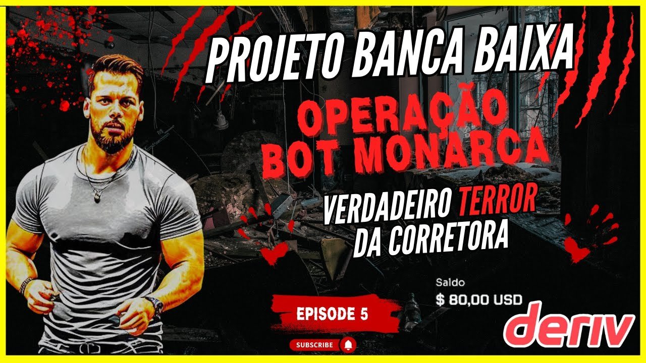 📊 (INCRÍVEL) TERROR CORRETORA  DERIV MONARCA – BANCA BAIXA📊 🚀