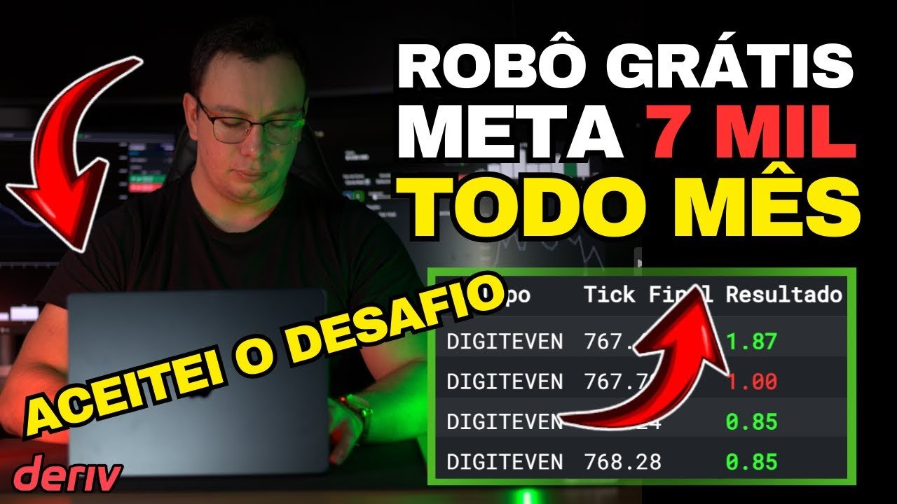 Com ROBÔ TRADER GRÁTIS será que consigo 7 Mil todo Mês?