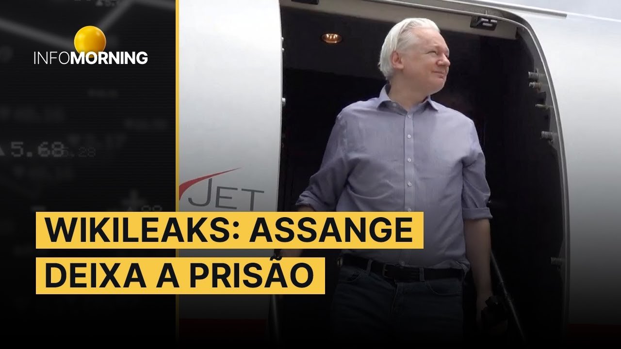 Julian Assange concorda em se declarar culpado e deixa a prisão