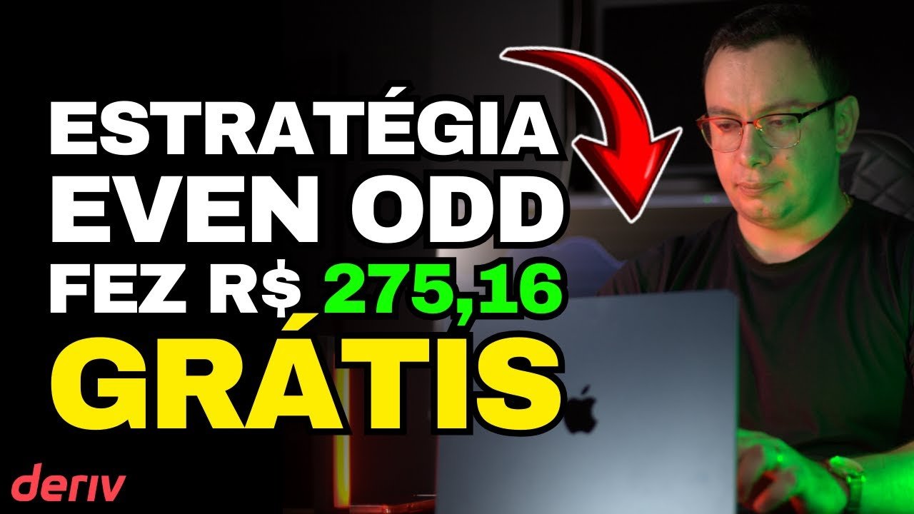 (NOVA) Estratégia DERIV EVEN ODD Mais Lucrativa de 2024