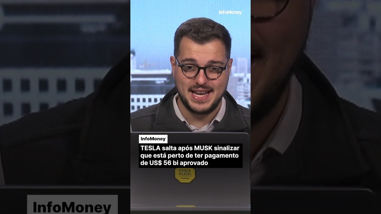 TESLA salta após MUSK sinalizar que está perto de ter pagamento de US$56bi aprovado #tesla #elonmusk