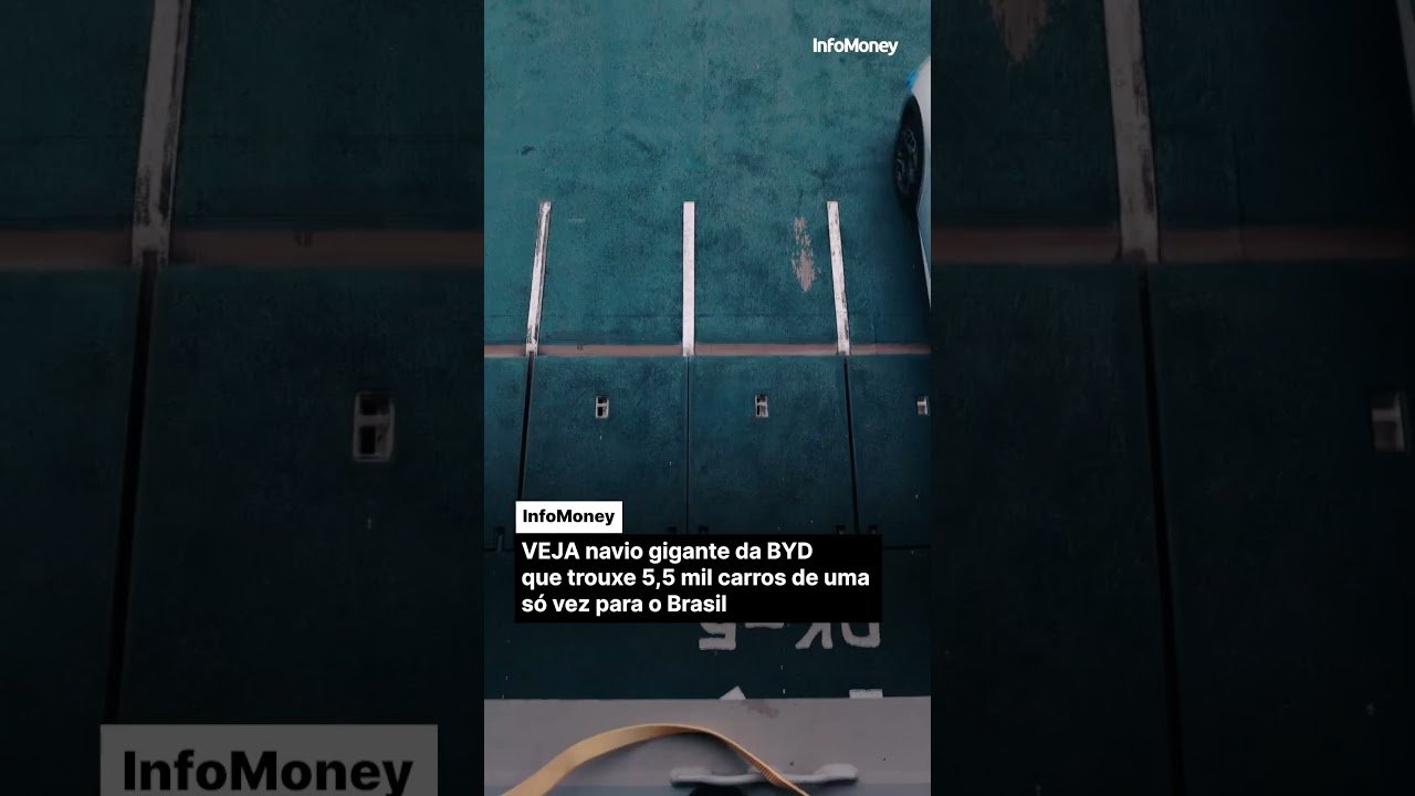 VEJA navio gigante da BYD que trouxe 5,5 mil carros de uma só vez para o Brasil #byd #eletricos