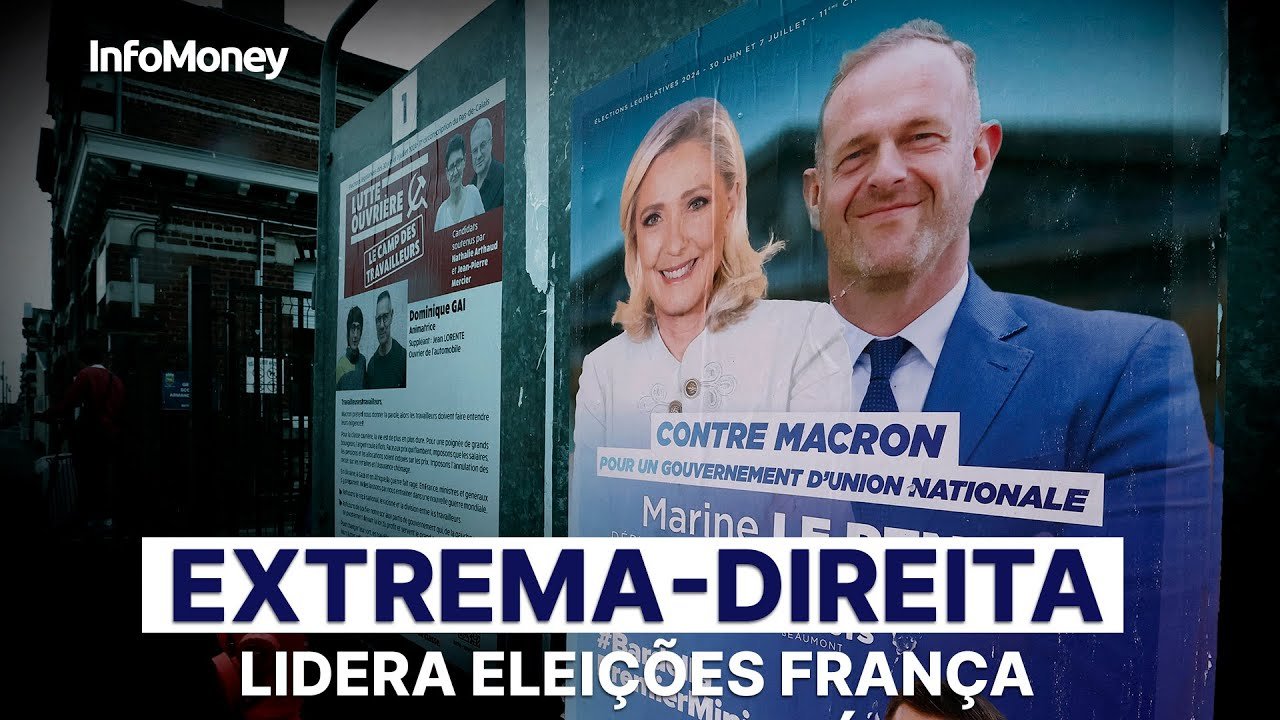 Extrema direita vence primeiro turno nas eleições francesas
