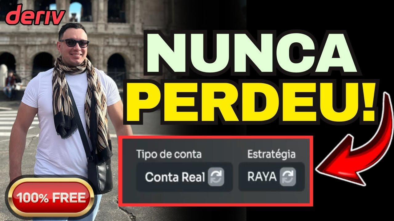 (GRÁTIS) ROBÔ TRADER RAYA EM BANCA DE 50$ META 10% MA DERIV