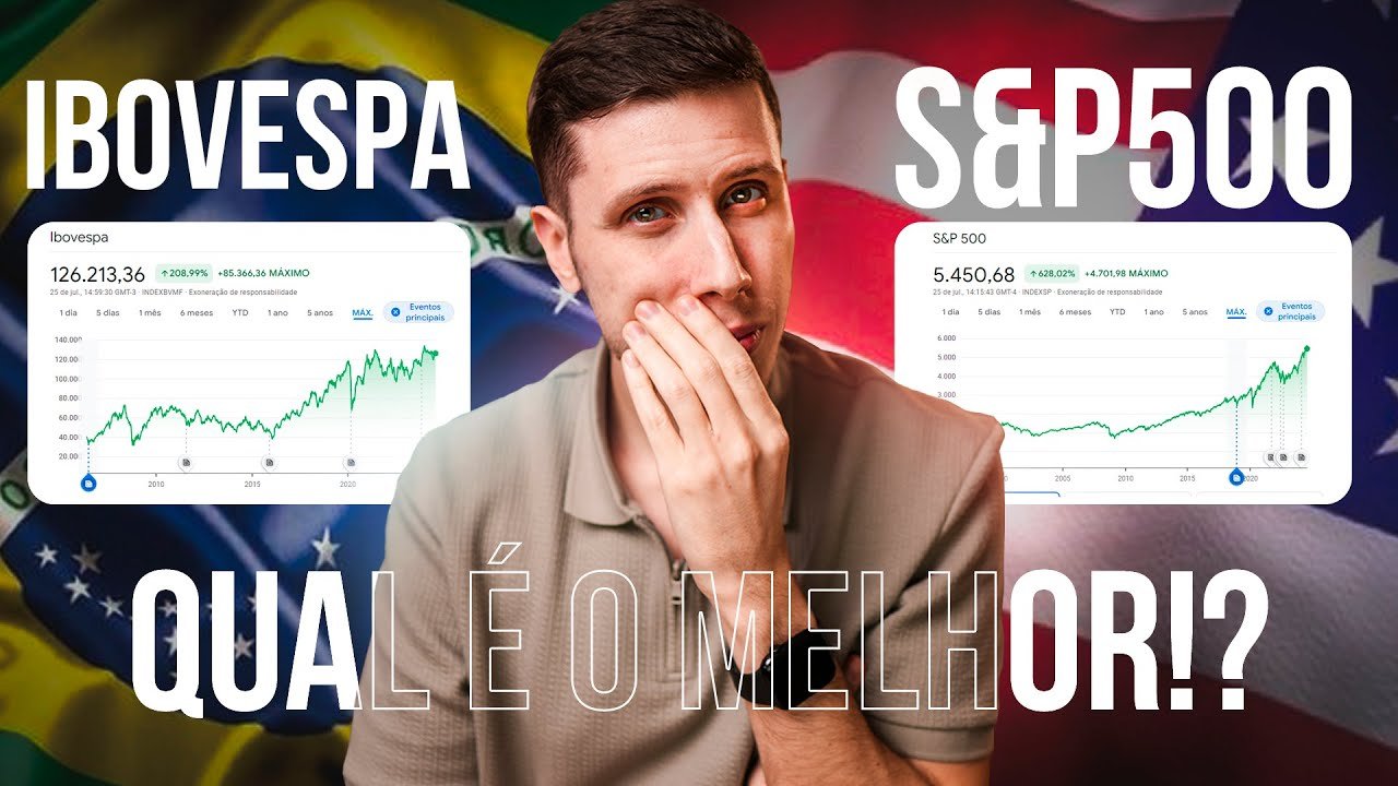 IBOVESPA vs. S&P 500: É melhor INVESTIR no BRASIL ou nos ESTADOS UNIDOS? | Estudo COMPLETO!