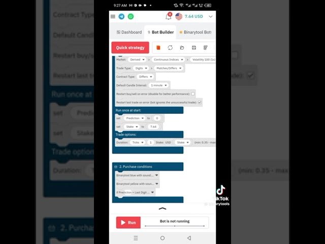 Novo Robô de opções Binárias na DERIV
