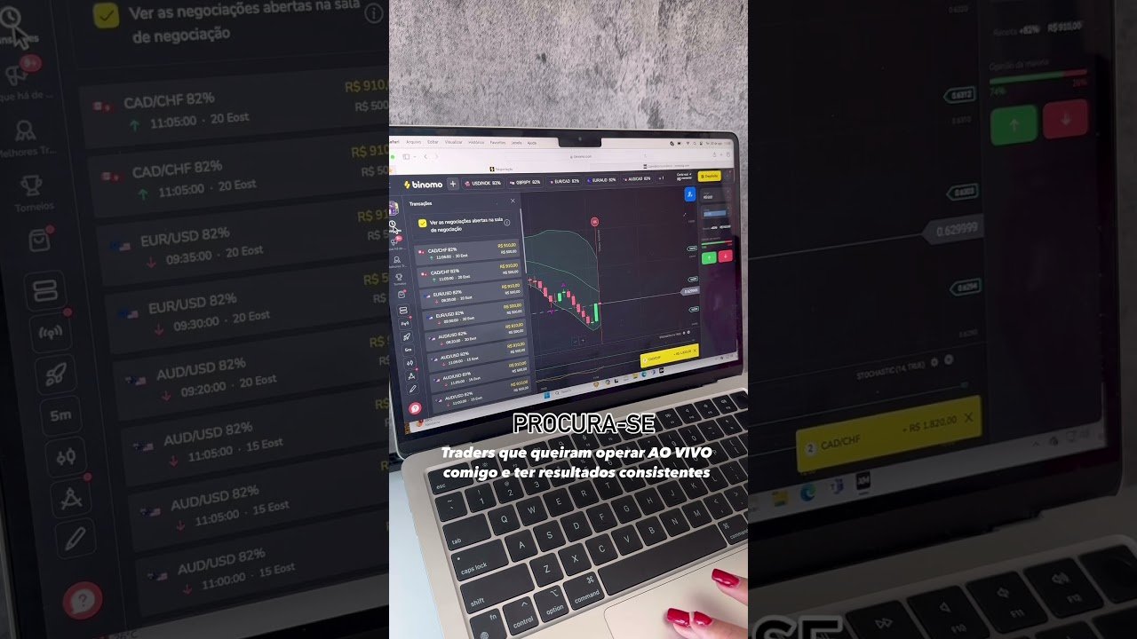 Tenha resultados operando comigo AO VIVO GRATUITAMENTE 🔑💰 #trader #daytrade #opcoesbinarias