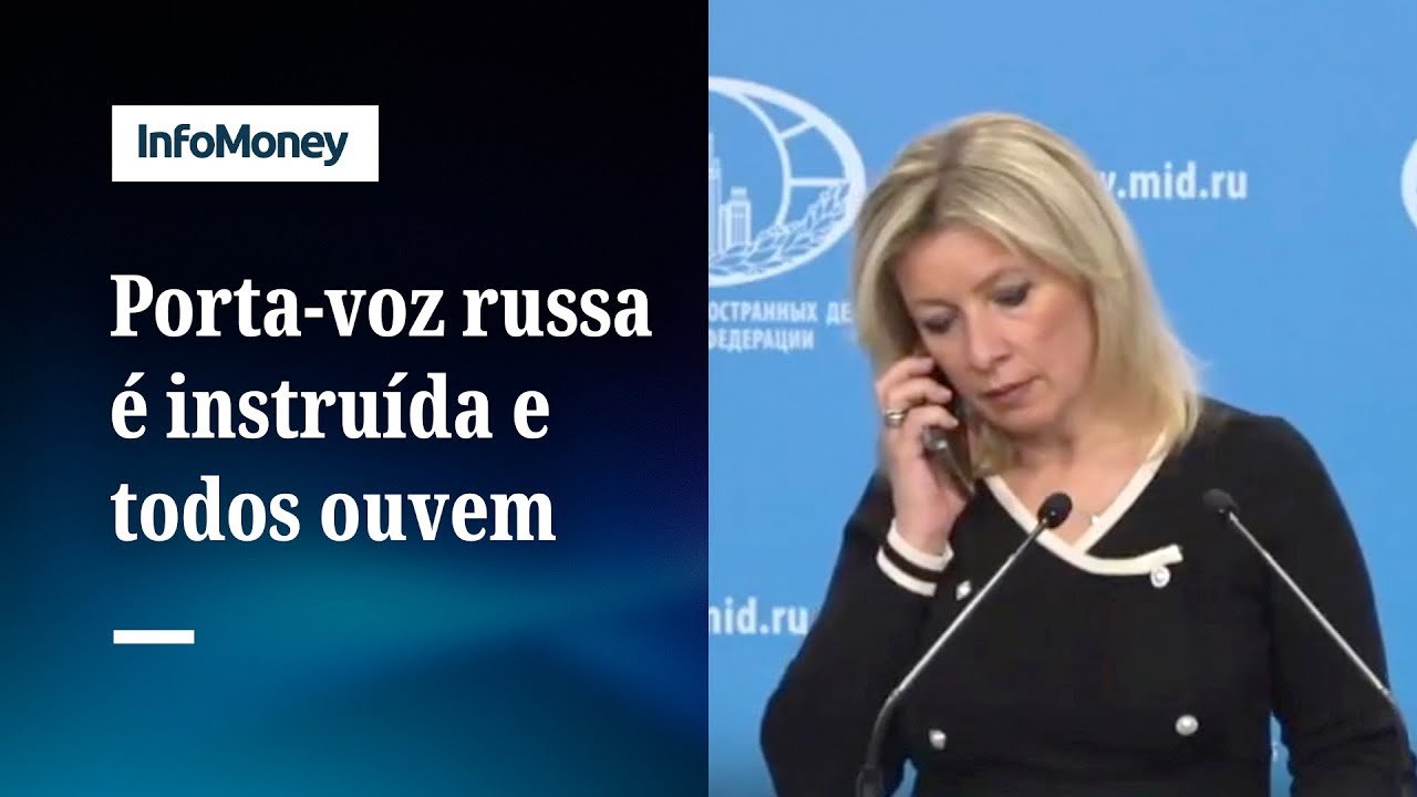 Maria Zakharova recebeu ligação durante uma entrevista