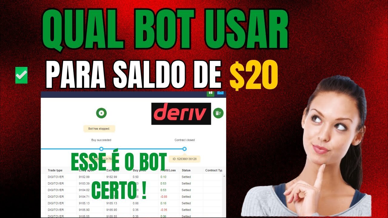 ✅ ESSES BOTS VOCÊ DEVE USAR NA DERIV.COM