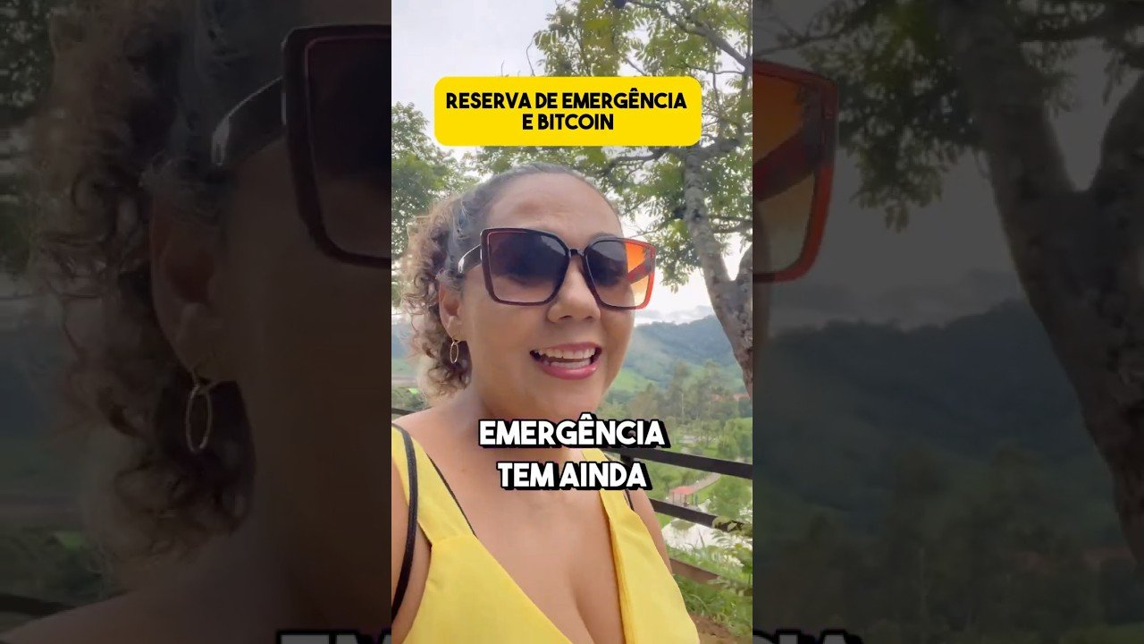 Pode investir a reserva de emergência em BITCOIN? 1 minuto! #short #bitcoin #investimentos